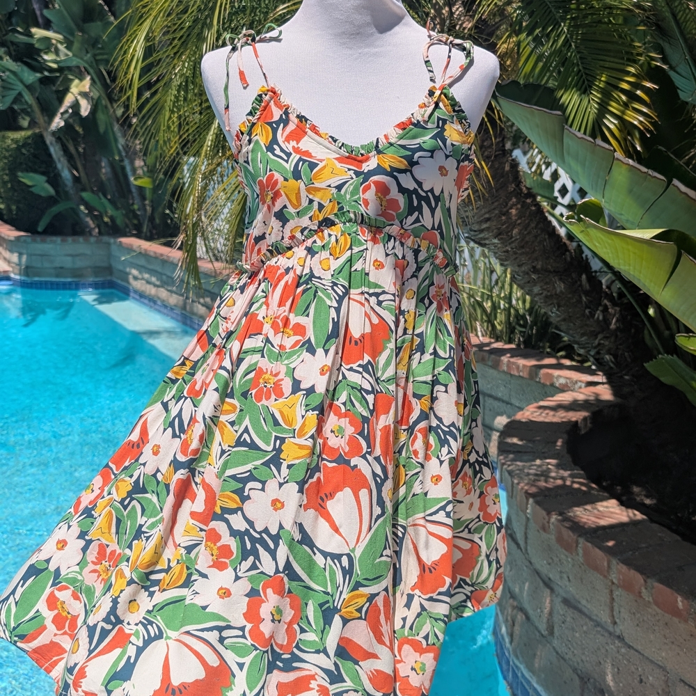 Malibu Floral Mini Dress - Multicolor - Picture 2 of 5